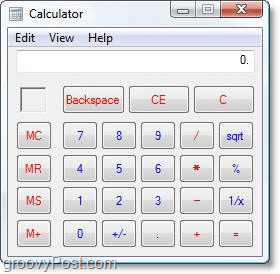 calculadora de Windows Vista antigua
