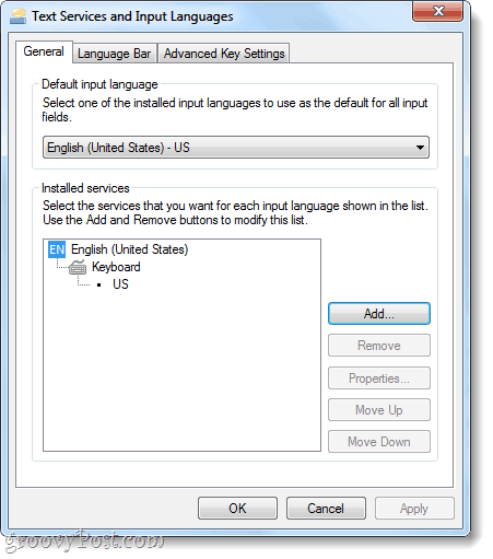 servicios de texto e idiomas de entrada en windows 7
