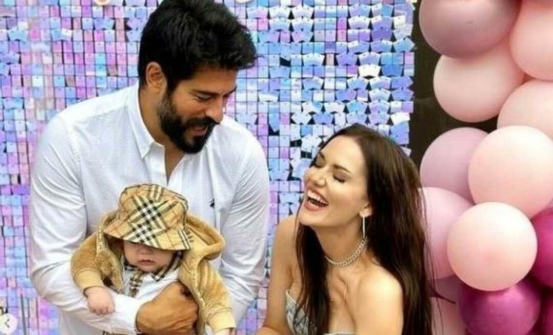 ¡Fahriye Evcen posando con su hijo Kerem de 8 meses! Aquí está el curioso bebé Kerem...