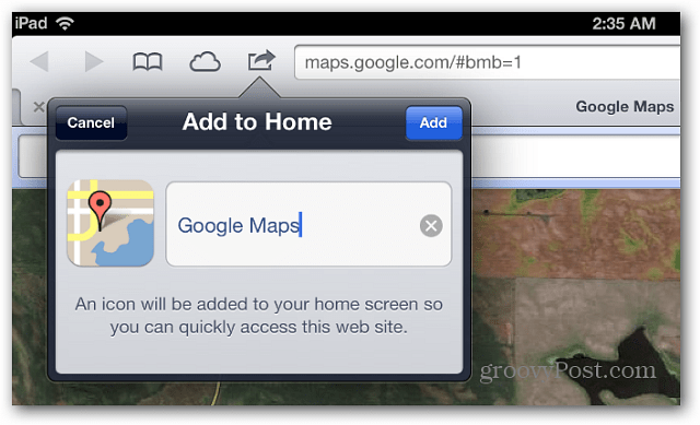 Consejo para iOS 6: Agregue Google Maps a la pantalla de inicio