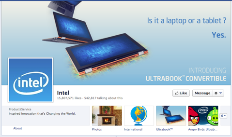 Facebook de Intel