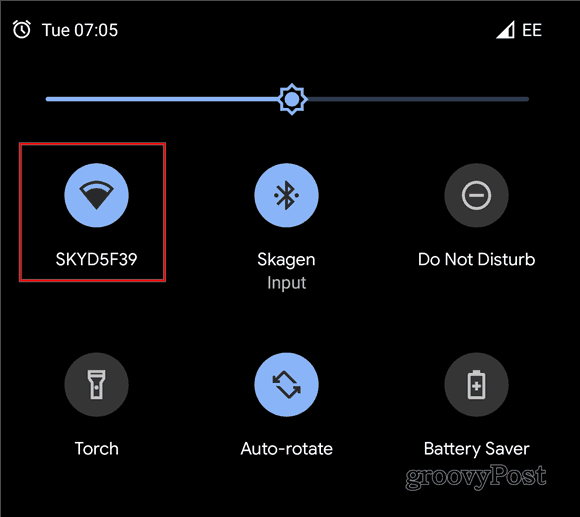 Android 10 comparte el código QR de WiFi