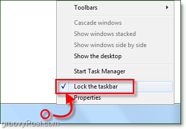 Cómo bloquear la barra de tareas en Windows 7