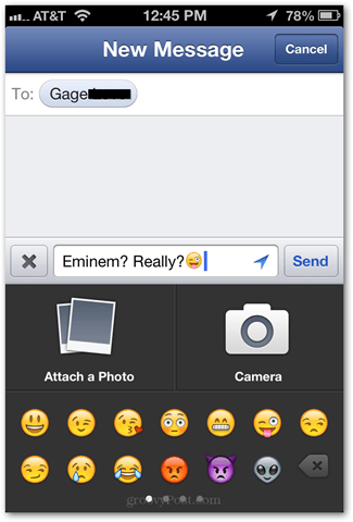 aplicación de facebook nativa emoji