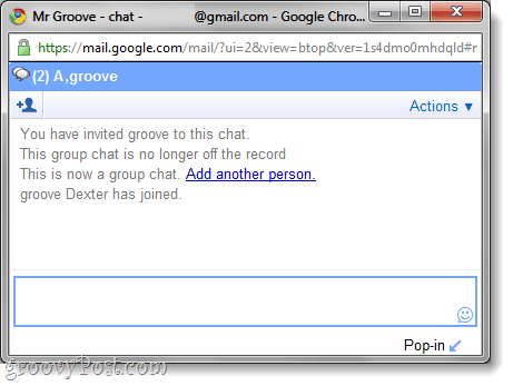 chat grupal en el chat de gmail