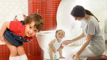 ¿Cómo poner pañales a los niños? ¿Cómo deben los niños limpiar el baño? Baño de entrenamiento..