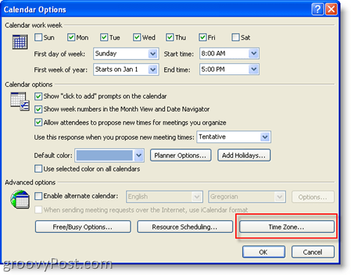 Cómo agregar una zona horaria adicional en el calendario de Microsoft Outlook