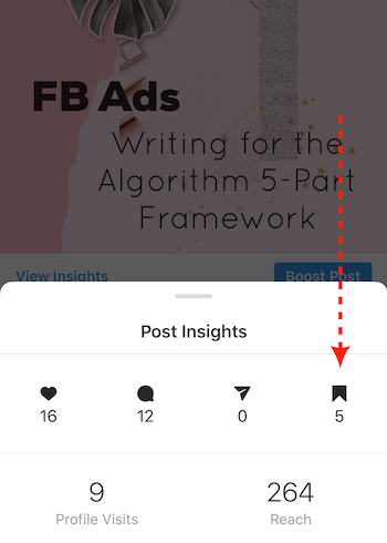 Publicar Insights para publicación comercial de Instagram