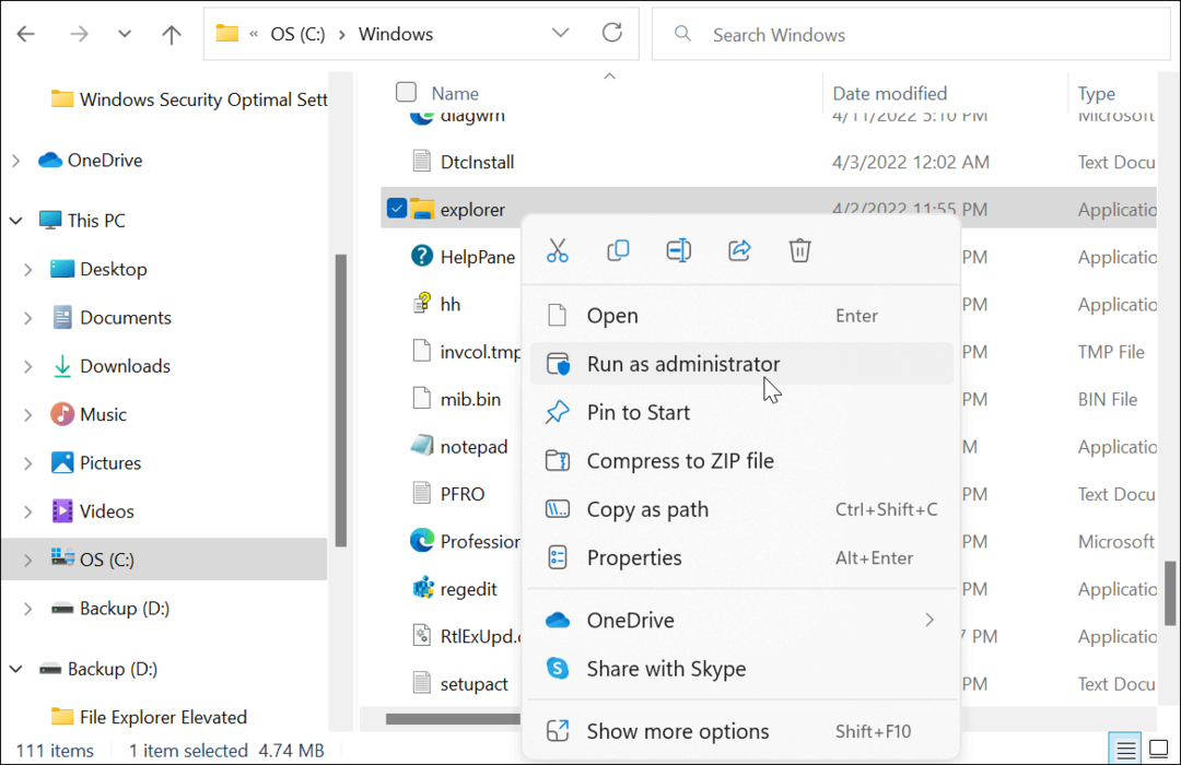 Cómo ejecutar el Explorador de archivos de Windows 11 como administrador