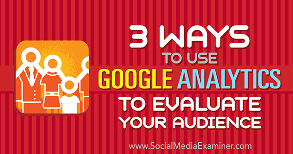 utilizar Google Analytics para examinar la audiencia de las redes sociales