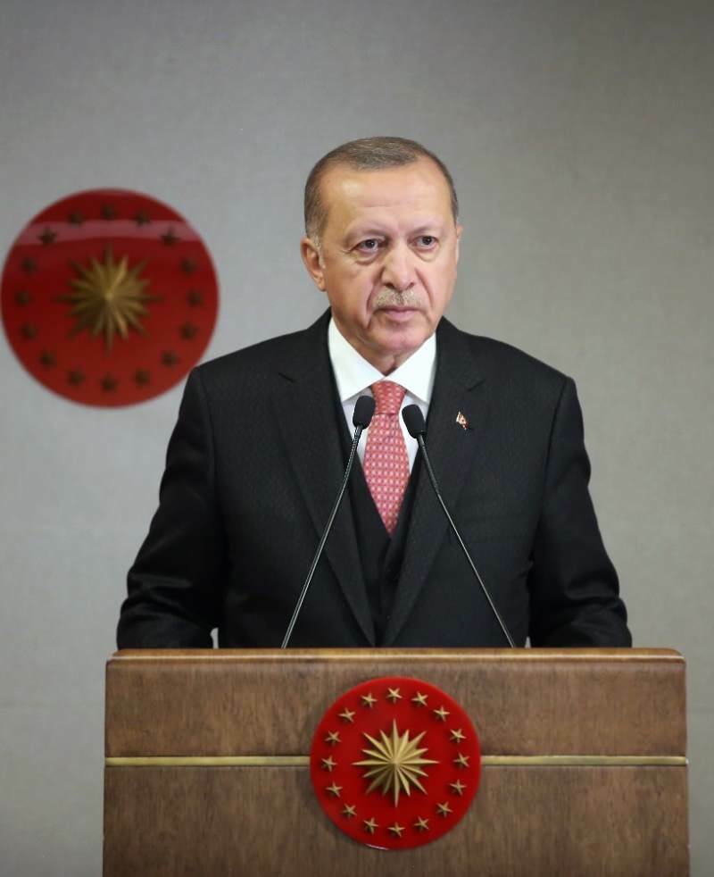 el presidente Erdogan habló después de la reunión del gabinete