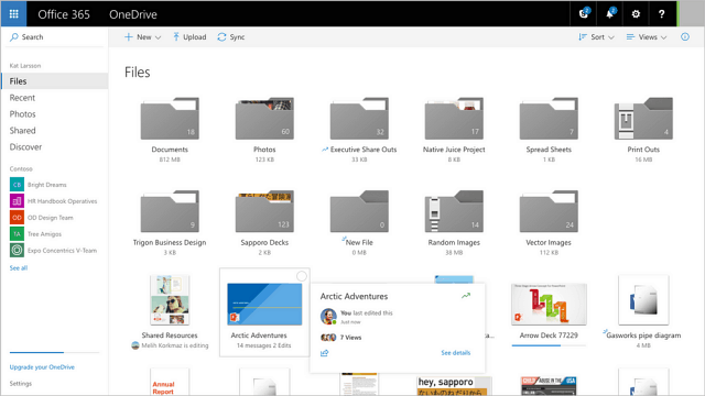 Microsoft actualiza OneDrive con una interfaz de usuario mejorada y opciones de uso compartido