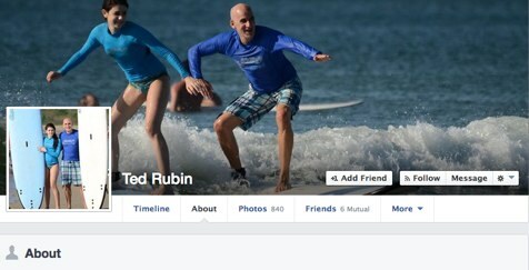 ted rubin acerca de la página página de facebook