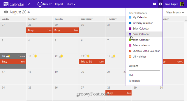 Cómo exportar el calendario de escritorio de Outlook 2013 a Outlook.com
