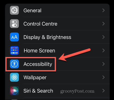 configuración de accesibilidad del iphone