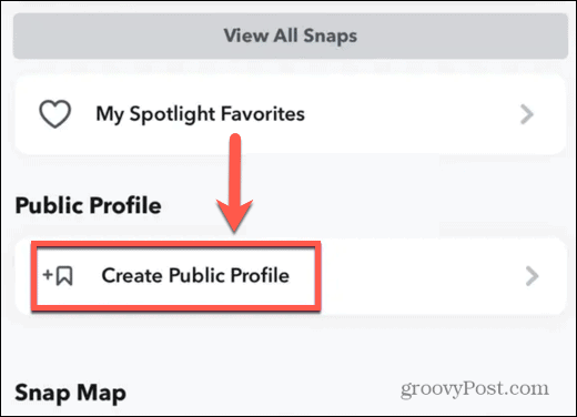 crear perfil publico iphone