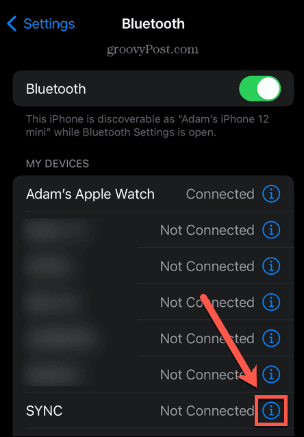 informacion bluetooth iphone