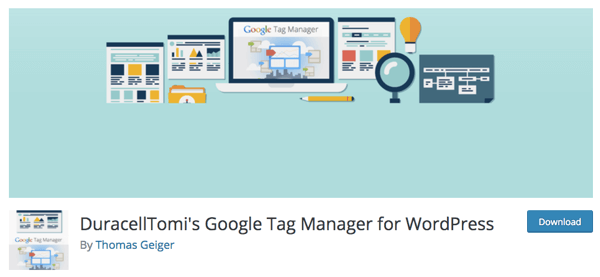 Chris recomienda el complemento Google Tag Manager de DuracellTomi para WordPress.