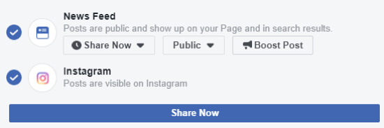 Cómo publicar en Instagram desde Facebook en el escritorio, paso 1, asegúrese de poder publicar en Instagram desde Facebook