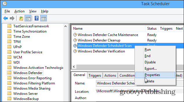 Cómo programar Windows Defender para análisis automáticos en Windows 8.1