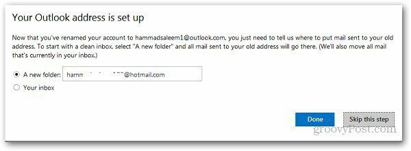 Cambiar el nombre de la dirección de Hotmail 6