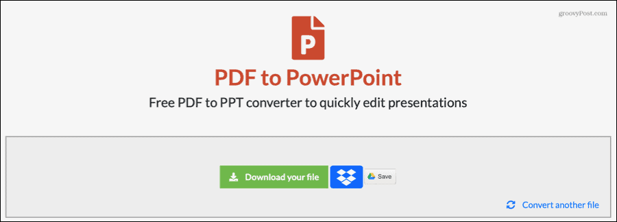 EasyPDF PDF convertido a PowerPoint