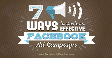 crear campañas publicitarias de Facebook efectivas