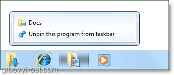 carpetas múltiples ancladas a la barra de tareas de Windows 7