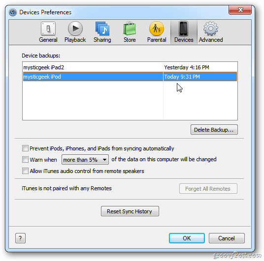 Preferencias de dispositivo