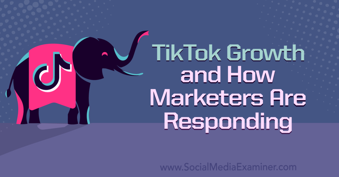 Crecimiento de TikTok y cómo responden los especialistas en marketing: examinador de redes sociales
