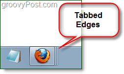 bordes desplegados o con pestañas en el icono de Firefox en la barra de tareas
