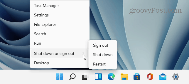 Apagar el botón Inicio de Windows 11