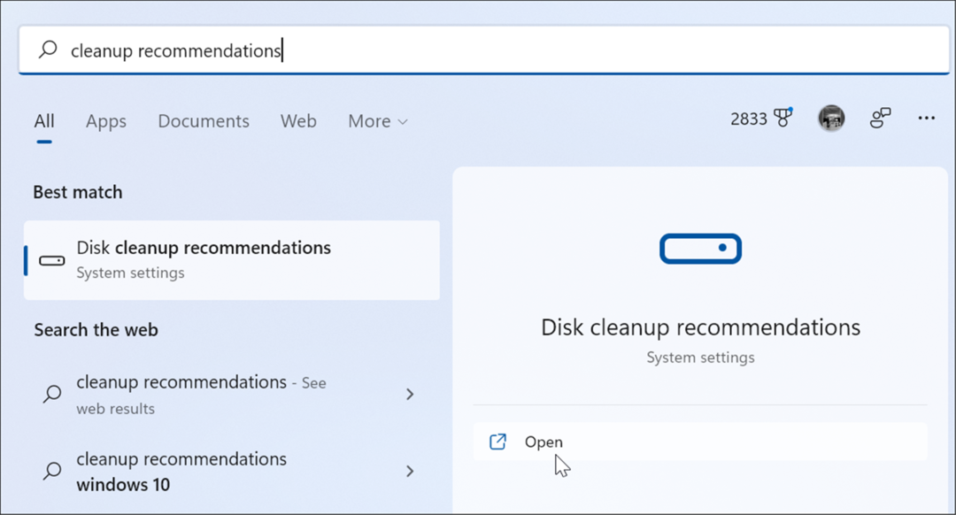 La configuración elimina archivos temporales en Windows 11