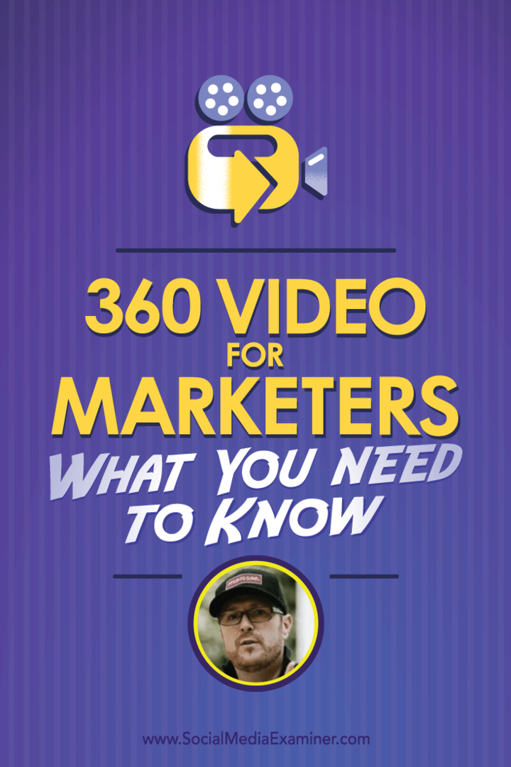 Ryan Anderson Bell habla con Michael Stelzner sobre el video 360 para especialistas en marketing y lo que necesita saber.