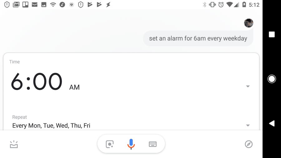 Google Assistant reproduce alarmas y recordatorios