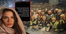 ¡Demet Özdemir agradeció a los mineros que trabajaron en el terremoto! 