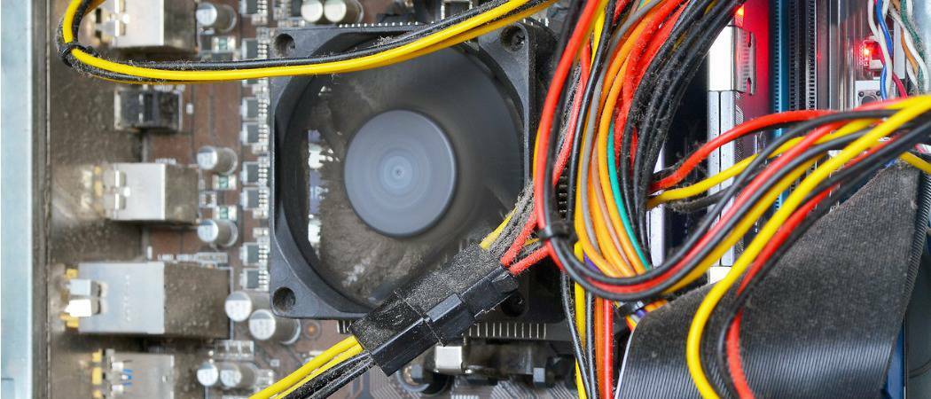 Detenga constantemente lo que está acelerando su ventilador de CPU en Windows 10