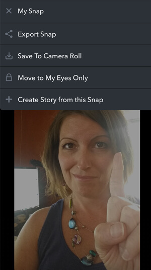 crear memoria de Snapchat