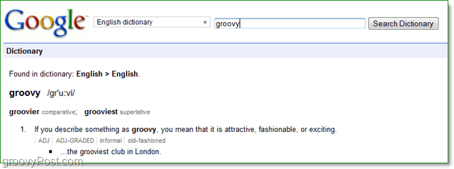 busca tus palabras difíciles usando el diccionario de google