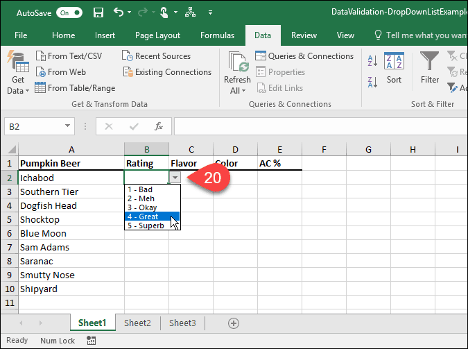 11-Drop-down-list-in-cell