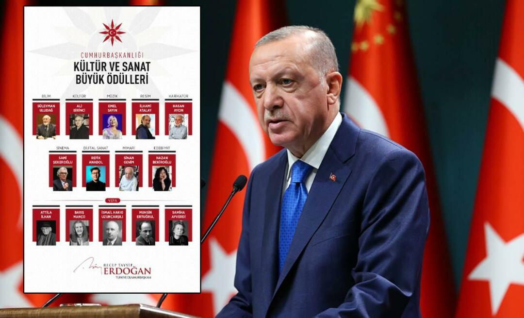 El presidente Erdoğan compartió los ganadores del "Gran Premio Presidencial de Cultura y Artes 2023"