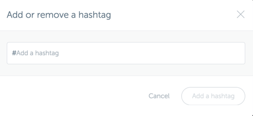Agrega un hashtag a tu panel de Iconosquare.