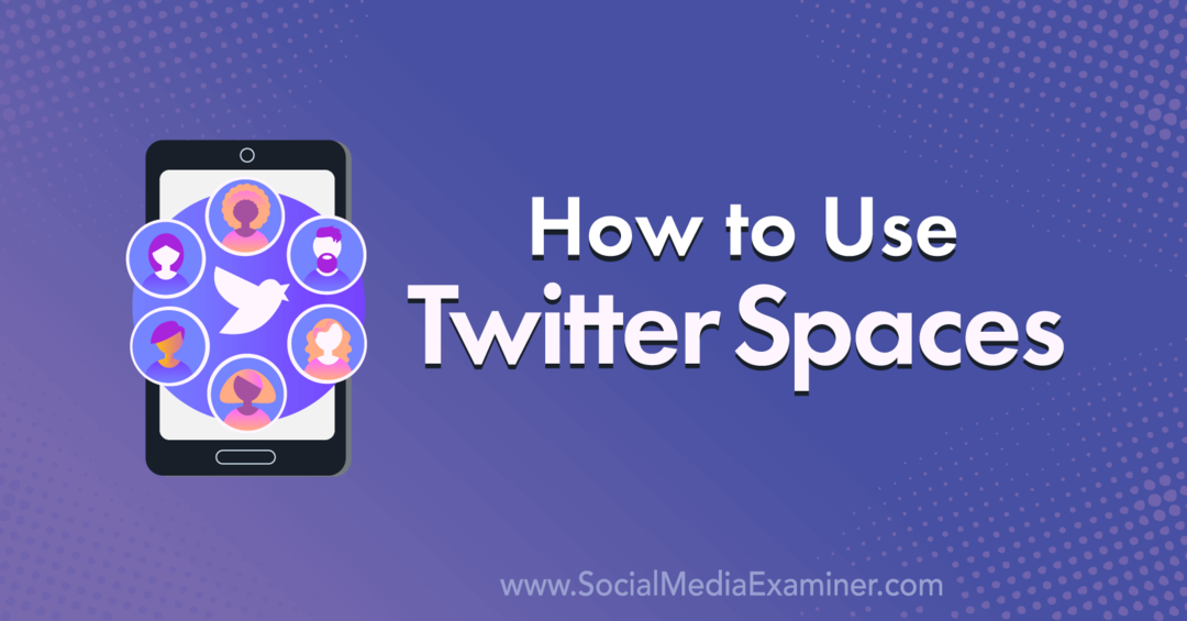 Cómo utilizar los espacios de Twitter: examinador de redes sociales