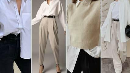 ¡5 estilos diferentes de combinaciones de camisa blanca especiales para la temporada de otoño!