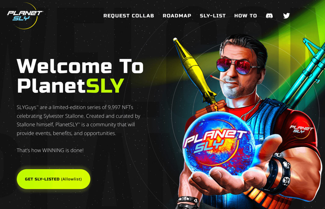 imagen del sitio web de PlanetSLY