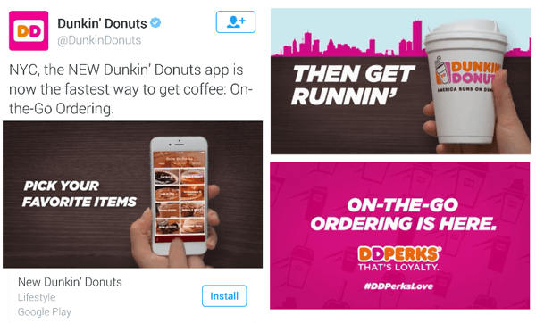 anuncio de video de twitter de dunkin donuts
