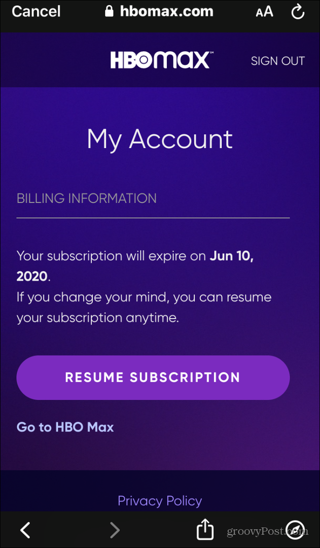 reanudar la suscripción de hbo max