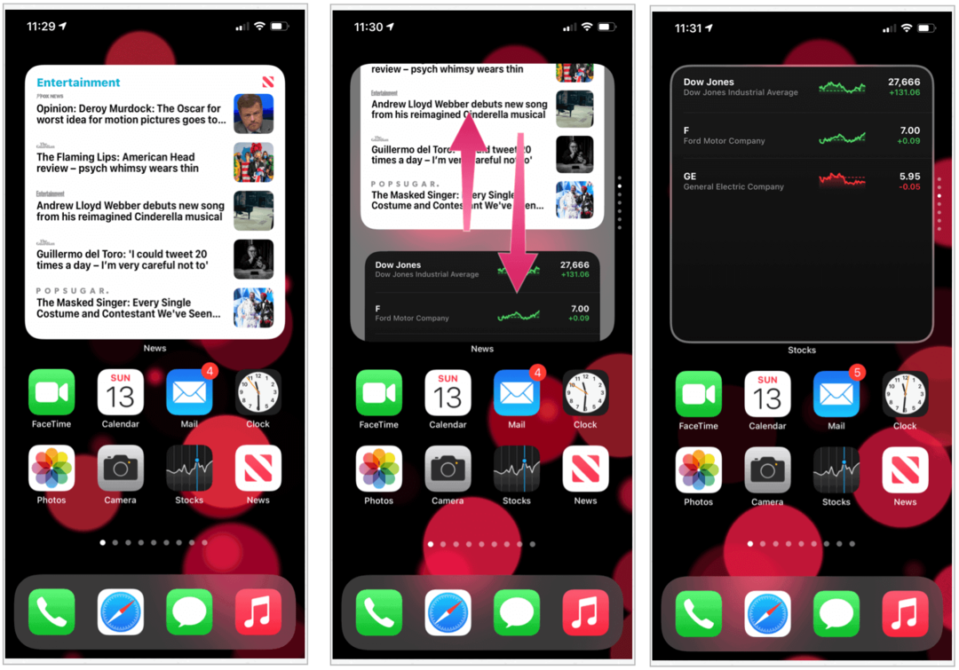 Usar widgets en iOS 14 en iPhone