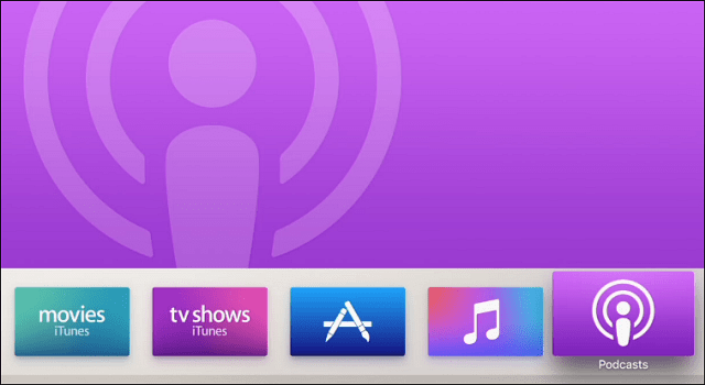 Podcasts Nuevo Apple TV