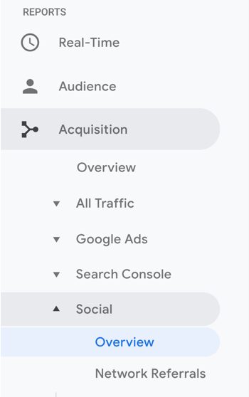 Configure los objetivos analíticos de Google para las historias de Instagram, paso 1.